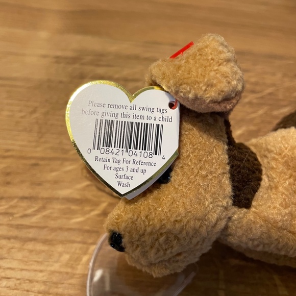 Ty Beanie Babies Tuffy Dog Brown 1996 – New Tag Protector VINTAGE - Picture 9 of 10